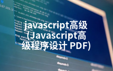 javascript高级(Javascript高级程序设计 PDF)