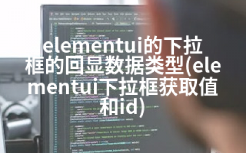 elementui的下拉框的回显数据类型(elementui下拉框获取值和id)