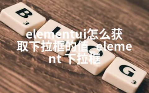 elementui怎么获取下拉框的值_element 下拉框