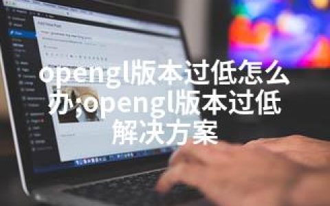 opengl版本过低怎么办;opengl版本过低解决方案