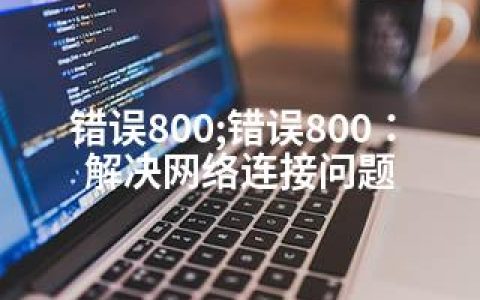错误800;错误800：解决网络连接问题
