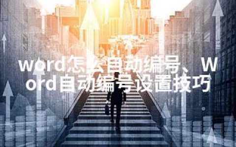 word怎么自动编号、Word自动编号设置技巧