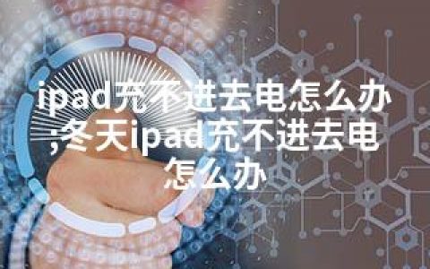 ipad充不进去电怎么办;冬天ipad充不进去电怎么办