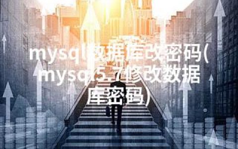 mysql数据库改密码(mysql5.7修改数据库密码)