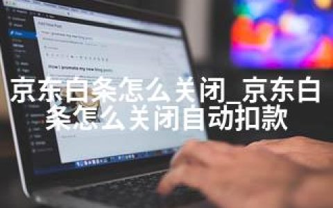 京东白条怎么关闭_京东白条怎么关闭自动扣款