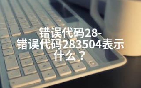 错误代码28-错误代码283504表示什么？