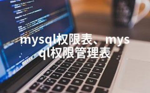 mysql权限表、mysql权限管理表