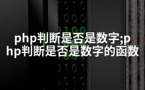 php判断是否是数字;php判断是否是数字的函数