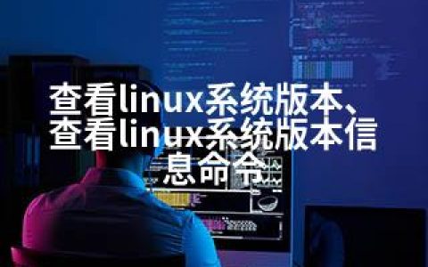 查看linux系统版本、查看linux系统版本信息命令