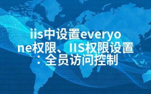 iis中设置everyone权限、IIS权限设置：全员访问控制