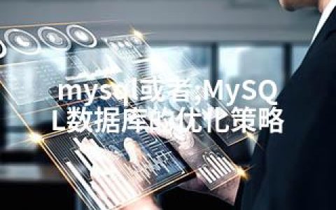 mysql或者;MySQL数据库的优化策略