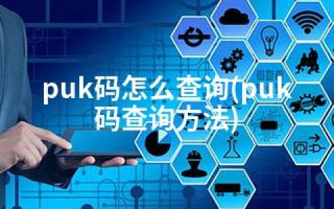 puk码怎么查询(puk码查询方法)