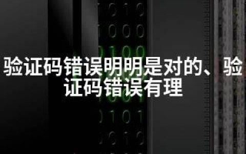 验证码错误明明是对的、验证码错误有理