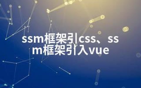 ssm框架引css、ssm框架引入vue