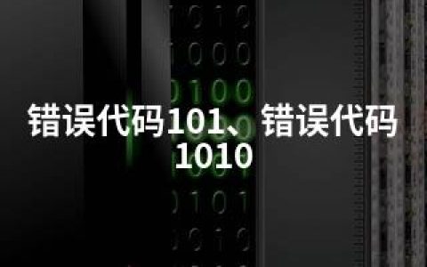 错误代码101、错误代码1010