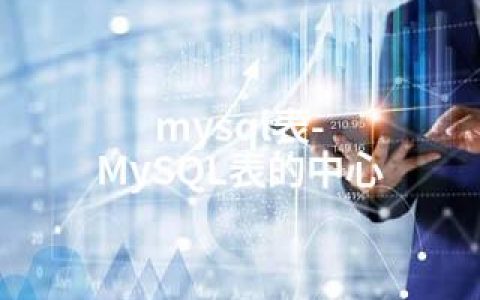 mysql表-MySQL表的中心