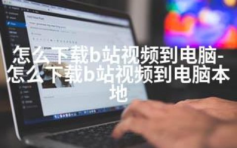 怎么下载b站视频到电脑-怎么下载b站视频到电脑本地