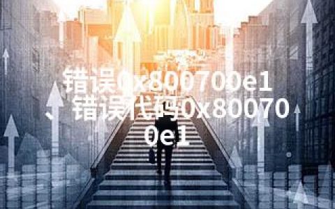 错误0x800700e1、错误代码0x800700e1