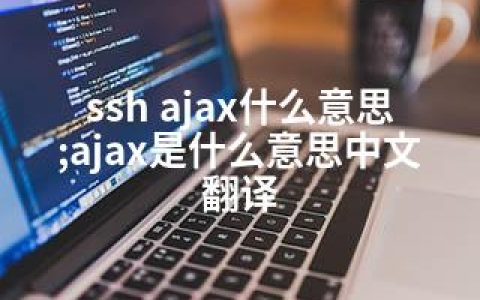 ssh ajax什么意思;ajax是什么意思中文翻译