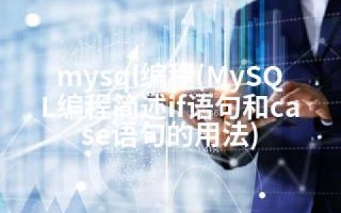 mysql编程(MySQL编程简述if语句和case语句的用法)