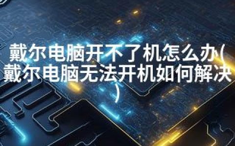 戴尔电脑开不了机怎么办(戴尔电脑无法开机如何解决)