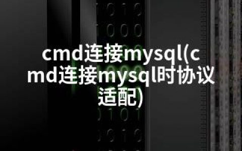 cmd连接mysql(cmd连接mysql时协议适配)