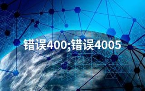 错误400;错误4005