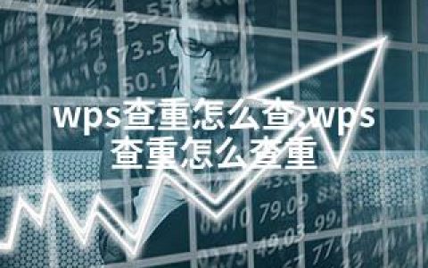 wps查重怎么查,wps查重怎么查重