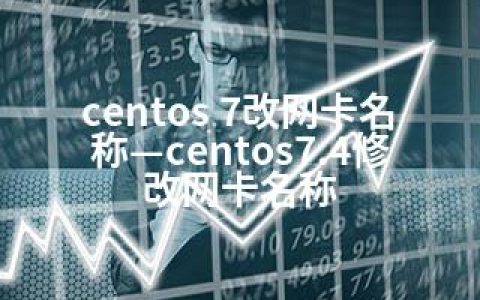 centos 7改网卡名称—centos7.4修改网卡名称