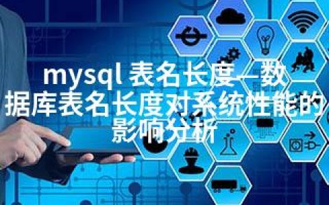 mysql 表名长度—数据库表名长度对系统性能的影响分析