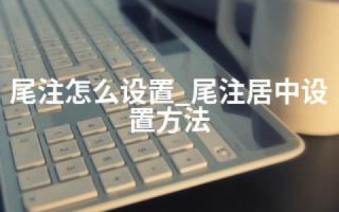 尾注怎么设置_尾注居中设置方法