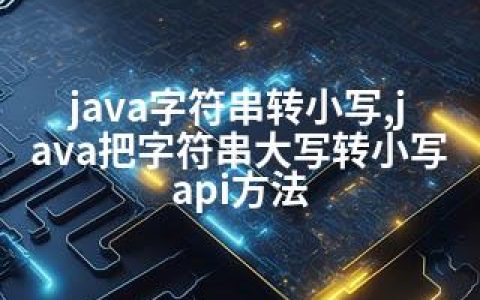 java字符串转小写,java把字符串大写转小写api方法