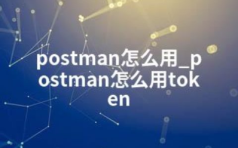 postman怎么用_postman怎么用token