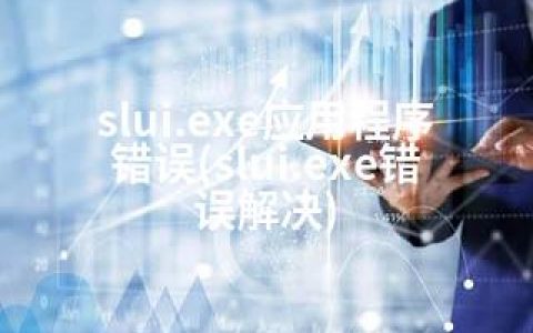 slui.exe应用程序错误(slui.exe错误解决)