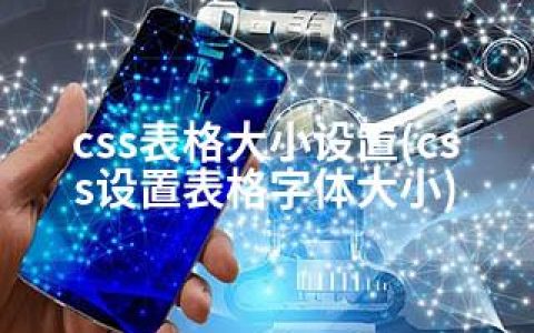 css表格大小设置(css设置表格字体大小)