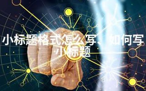 小标题格式怎么写、如何写小标题