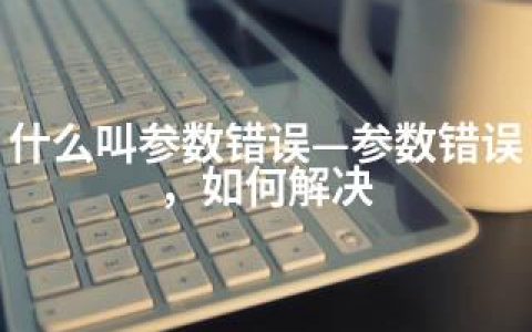 什么叫参数错误—参数错误，如何解决