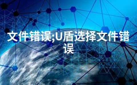 文件错误;U盾选择文件错误