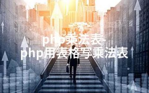 php乘法表-php用表格写乘法表