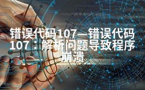 错误代码107—错误代码107：解析问题导致程序崩溃