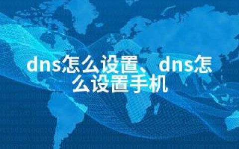 dns怎么设置、dns怎么设置手机