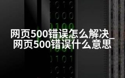 网页500错误怎么解决_网页500错误什么意思