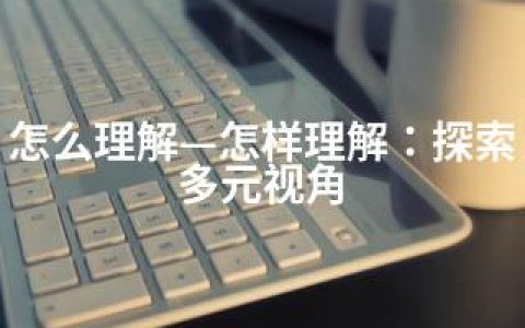 怎么理解—怎样理解：探索多元视角