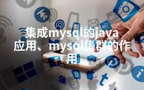 集成mysql的java应用、mysql集群的作用