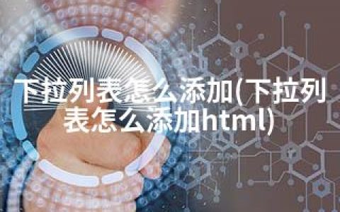 下拉列表怎么添加(下拉列表怎么添加html)