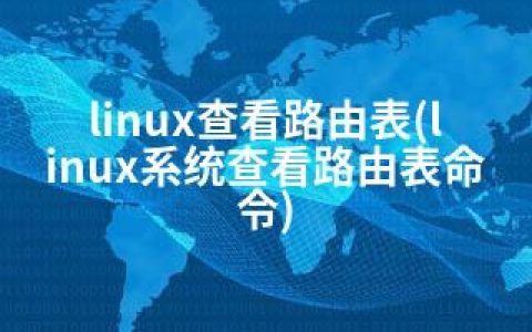 linux查看路由表(linux系统查看路由表命令)