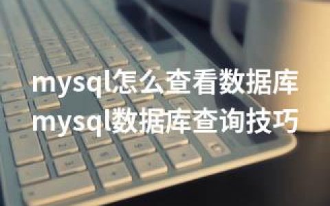 mysql怎么查看数据库-mysql数据库查询技巧