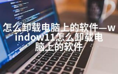 怎么卸载电脑上的软件—window11怎么卸载电脑上的软件