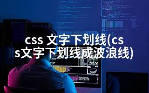 css 文字下划线(css文字下划线成波浪线)