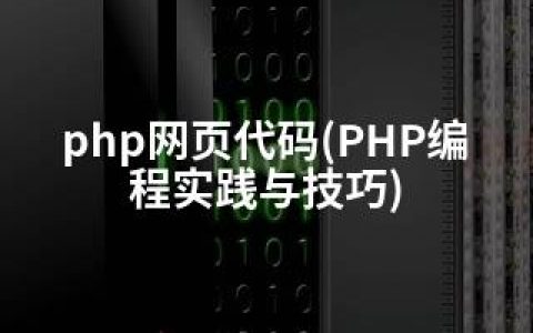 php网页代码(PHP编程实践与技巧)